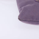 SAINT LAURENT Kahala Schultertasche Canvas Lila Silber Auth gh889-9