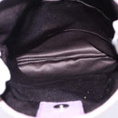 SAINT LAURENT Kahala Shoulder Bag Canvas Purple Silver Auth gh889-10