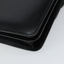 CELINE Hand Bag Leather Black Gold Auth gh890-16