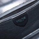 CELINE Hand Bag Leather Black Gold Auth gh890-19