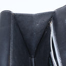 CELINE Hand Bag Leather Black Gold Auth gh890-21