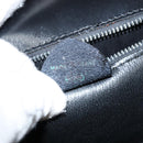 CELINE Hand Bag Leather Black Gold Auth gh890-12