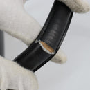 CELINE Hand Bag Leather Black Gold Auth gh890-9