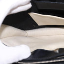 BALENCIAGA Shoulder Bag Canvas Leather White Silver 339937 Auth gh893-19