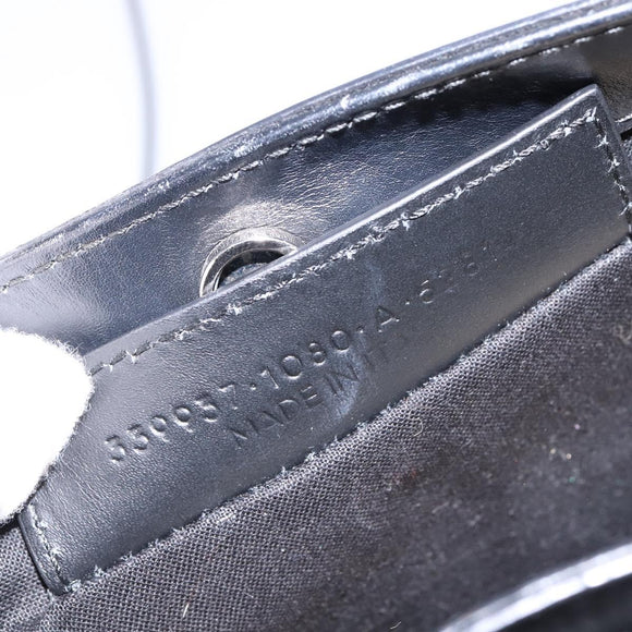 BALENCIAGA Shoulder Bag Canvas Leather White Silver 339937 Auth gh893