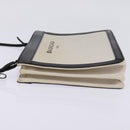 BALENCIAGA Shoulder Bag Canvas Leather White Silver 339937 Auth gh893-3