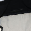 BALENCIAGA Navy Cabas M Bag Canvas Leather White Black Silver 581292 Auth gh894-11