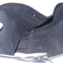 BALENCIAGA Navy Cabas M Bag Canvas Leather White Black Silver 581292 Auth gh894-18