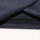 BALENCIAGA Navy Cabas M Bag Canvas Leather White Black Silver 581292 Auth gh894-12