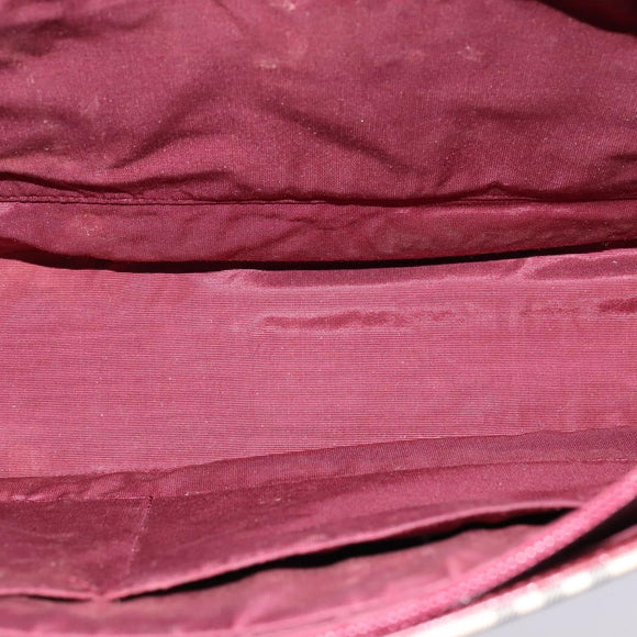 BURBERRY Nova Check Tote Bag Canvas Leather Beige Gold Auth gh896