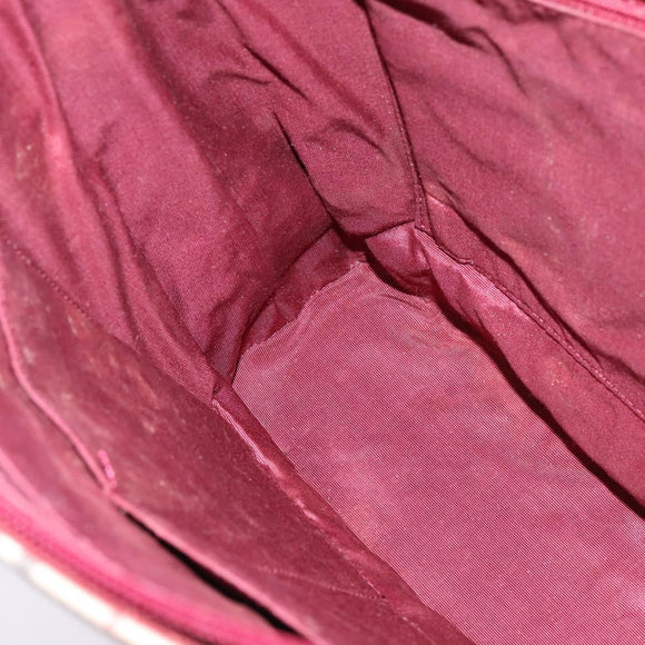 BURBERRY Nova Check Tote Bag Canvas Leather Beige Gold Auth gh896