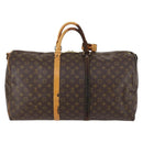 LOUIS VUITTON Monogram Keepall Bandouliere 55 Boston Bag M41414 LV Auth gh898-3
