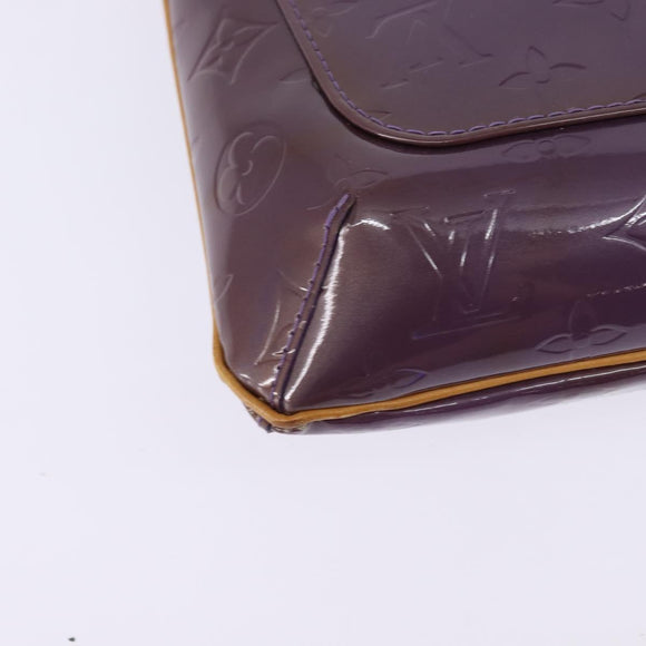LOUIS VUITTON Vernis Thompson Street Shoulder Bag Viole M91095 LV Auth gh900