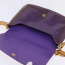 LOUIS VUITTON Vernis Thompson Street Shoulder Bag Viole M91095 LV Auth gh900-10