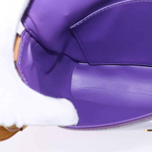 LOUIS VUITTON Vernis Thompson Street Shoulder Bag Viole M91095 LV Auth gh900
