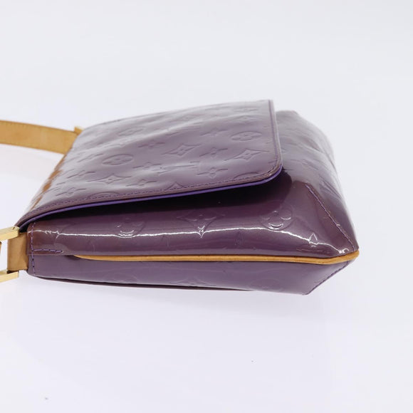 LOUIS VUITTON Vernis Thompson Street Shoulder Bag Viole M91095 LV Auth gh900