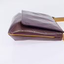 LOUIS VUITTON Vernis Thompson Street Shoulder Bag Viole M91095 LV Auth gh900-4