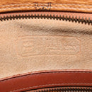 MCM Logogram Vicetos Tote Bag PVC Leather Brown Gold Auth gh903-15