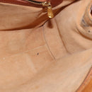 MCM Logogram Vicetos Tote Bag PVC Leather Brown Gold Auth gh903-17