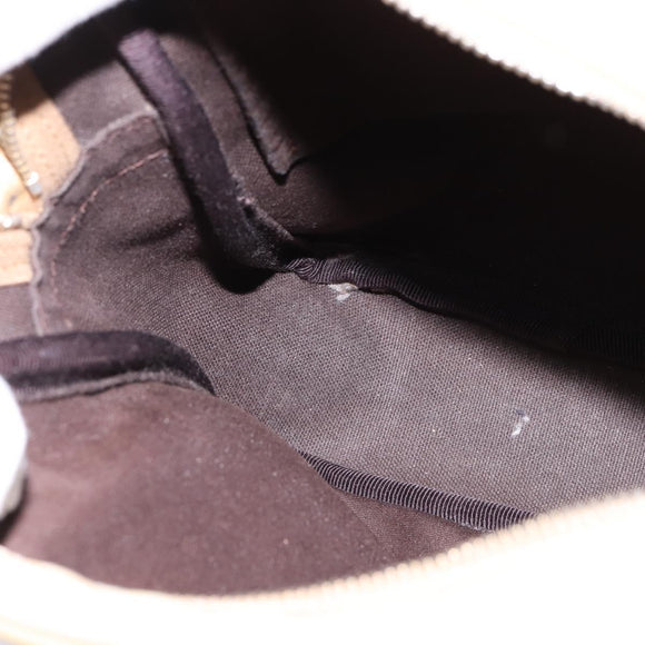 GUCCI GG Supreme Shoulder Bag PVC Beige Gold 233268 Auth gh908