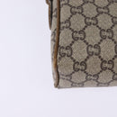 GUCCI GG Plus Supreme Web Sherry Line Shoulder Bag PVC Beige Gold Auth gh909-15