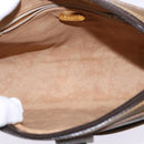 GUCCI GG Plus Supreme Web Sherry Line Shoulder Bag PVC Beige Gold Auth gh909-11