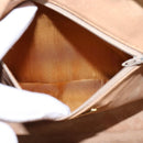 GUCCI GG Plus Supreme Web Sherry Line Shoulder Bag PVC Beige Gold Auth gh909-20