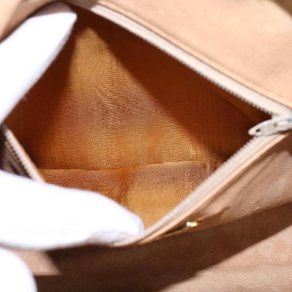 GUCCI GG Plus Supreme Web Sherry Line Shoulder Bag PVC Beige Gold Auth gh909