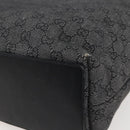 GUCCI GG Canvas Tote Bag Black Silver 31243 Auth gh911-12