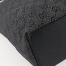 GUCCI GG Canvas Tote Bag Black Silver 31243 Auth gh911-13