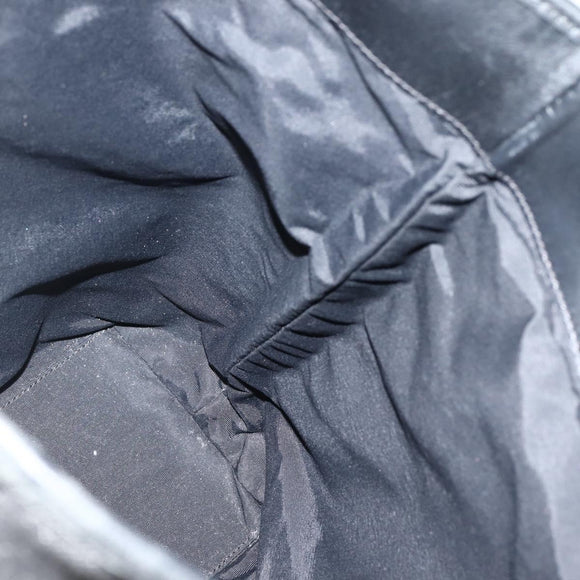 GUCCI GG Canvas Tote Bag Black Silver 31243 Auth gh911