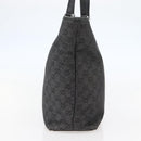 GUCCI GG Canvas Tote Bag Black Silver 31243 Auth gh911-4