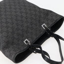 GUCCI GG Canvas Tote Bag Black Silver 31243 Auth gh911-6