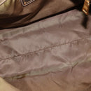 PRADA Tote Bag Nylon Khaki Gold Auth gh915-10