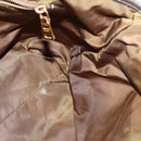 PRADA Tote Bag Nylon Khaki Gold Auth gh915-19