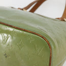 LOUIS VUITTON Monogram Vernis Houston Hand Bag Baby Blue M91005 LV Auth gh916-9