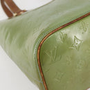 LOUIS VUITTON Monogram Vernis Houston Hand Bag Baby Blue M91005 LV Auth gh916-14