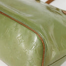 LOUIS VUITTON Monogram Vernis Houston Hand Bag Baby Blue M91005 LV Auth gh916-15