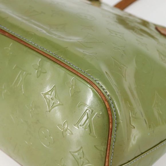 LOUIS VUITTON Monogram Vernis Houston Hand Bag Baby Blue M91005 LV Auth gh916