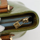 LOUIS VUITTON Monogram Vernis Houston Hand Bag Baby Blue M91005 LV Auth gh916-17