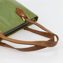 LOUIS VUITTON Monogram Vernis Houston Hand Bag Baby Blue M91005 LV Auth gh916-7