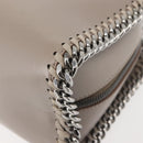 Stella MacCartney Chain Falabella Box Bag Leather 2way Gray 455137 Auth gh917-13