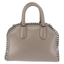 Stella MacCartney Chain Falabella Box Bag Leather 2way Gray 455137 Auth gh917-2