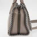 Stella MacCartney Chain Falabella Box Bag Leather 2way Gray 455137 Auth gh917-5
