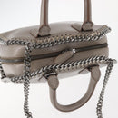 Stella MacCartney Chain Falabella Box Bag Leather 2way Gray 455137 Auth gh917-6