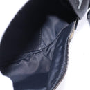 BURBERRY Nova Check Waist bag Nylon Beige Silver Auth gh918-18