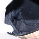 BURBERRY Nova Check Waist bag Nylon Beige Silver Auth gh918-19
