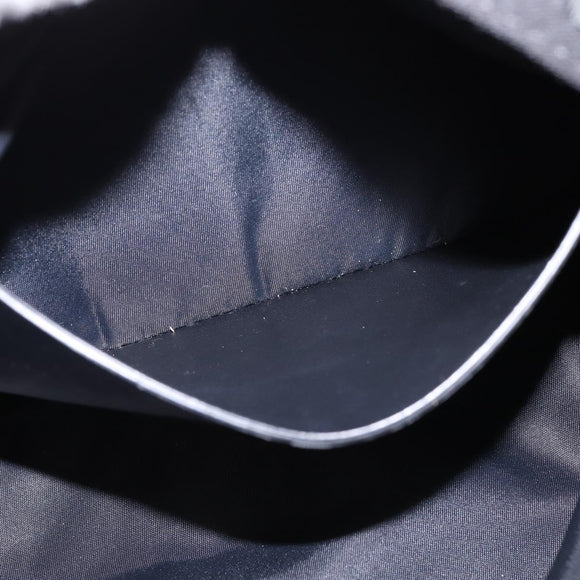 BURBERRY Nova Check Waist bag Nylon Beige Silver Auth gh918