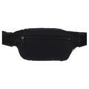 BURBERRY Nova Check Waist bag Nylon Beige Silver Auth gh918-2