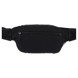 BURBERRY Nova Check Waist bag Nylon Beige Silver Auth gh918 - 0